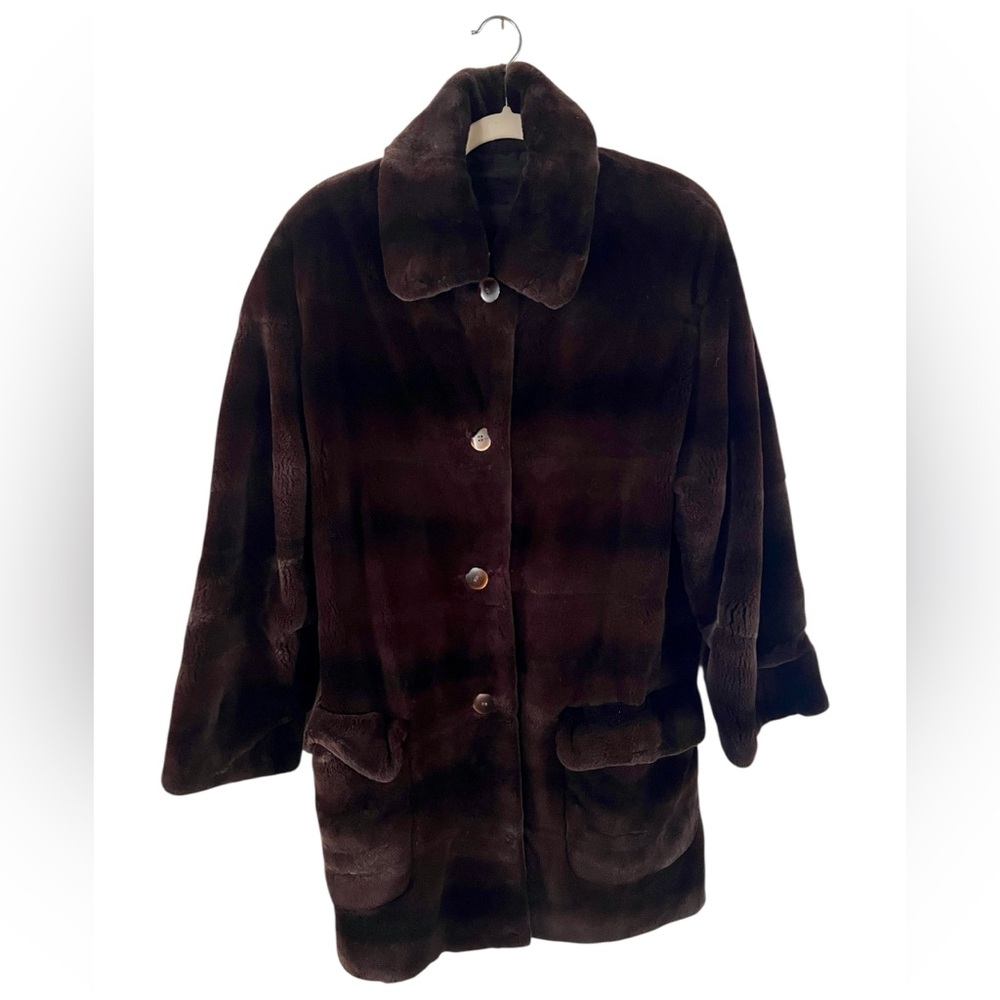 Vintage Scaasi Luxury Brown Fur Coat